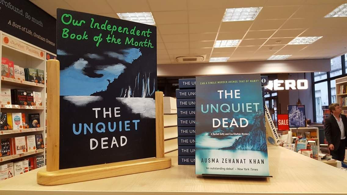 The Unquiet Dead as library pick, links to Instagram